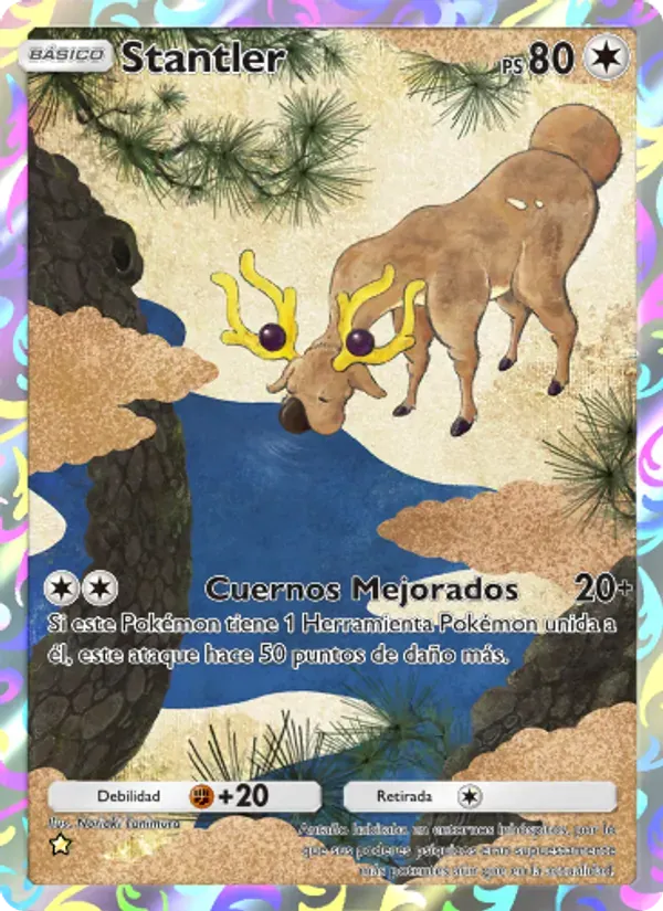 Stantler card in Spanish