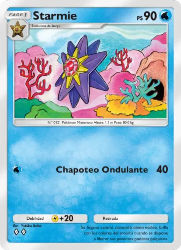 Starmie card in Spanish