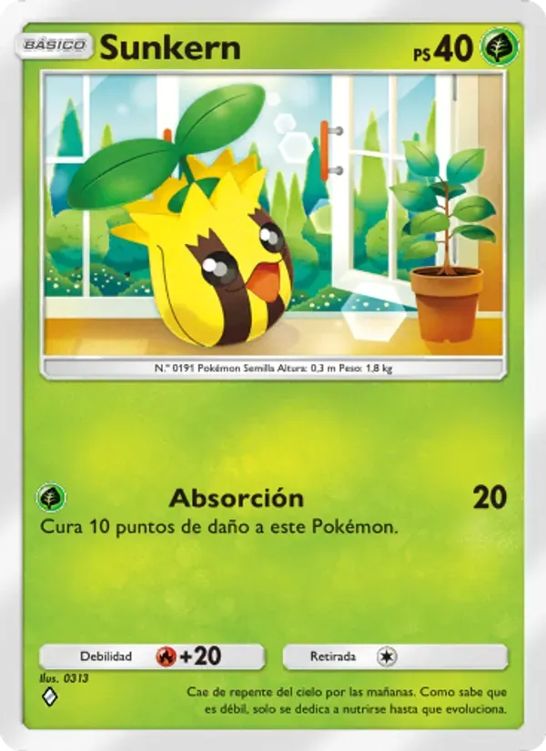 Sunkern card in Spanish