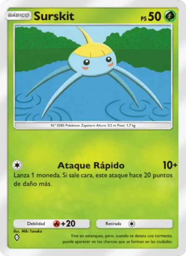 Surskit card in Spanish