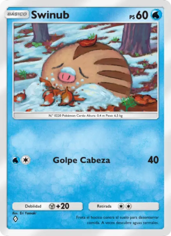 Swinub card in Spanish