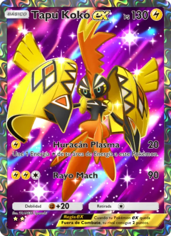 Carta de Tapu Koko ex em Espanhol