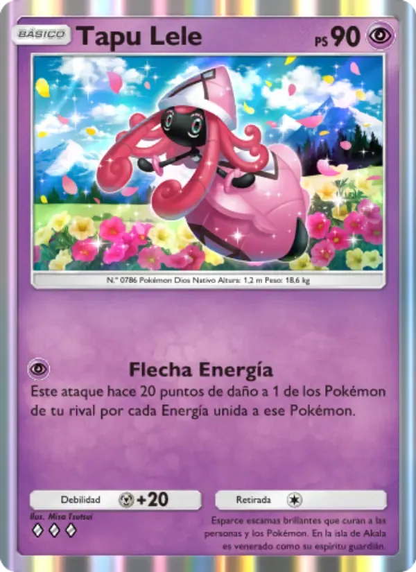 Tapu Lele card in Spanish