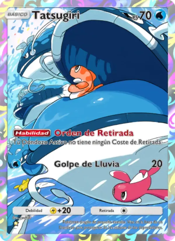 Tatsugiri card in Spanish