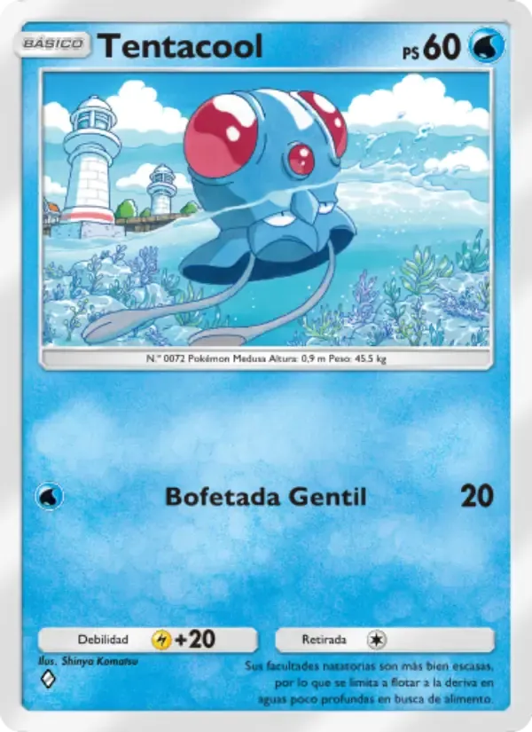 Tentacool card in Spanish