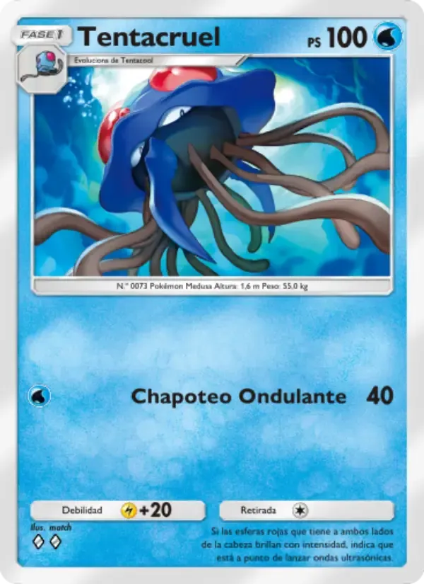 Tentacruel card in Spanish