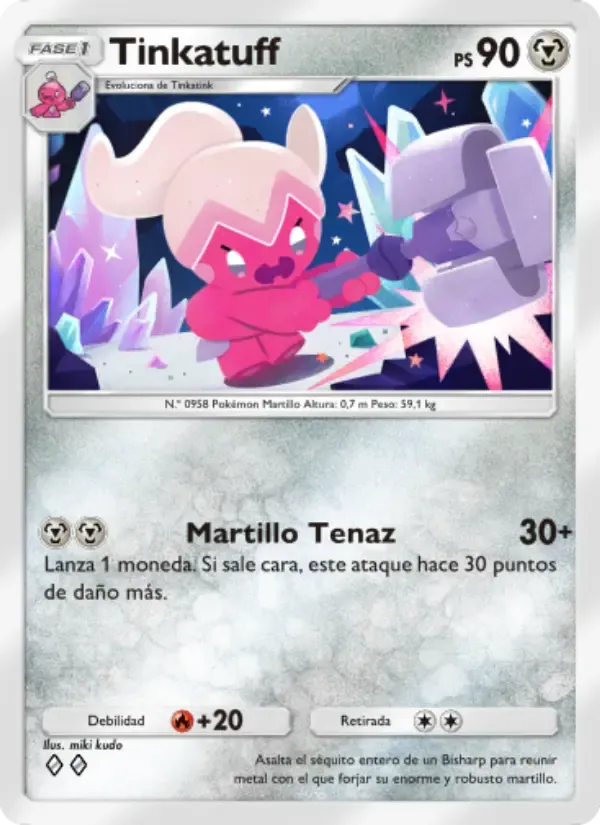 Tinkatuff card in Spanish