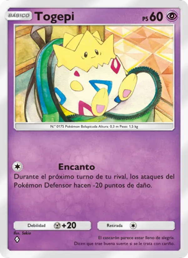 Togepi card in Spanish