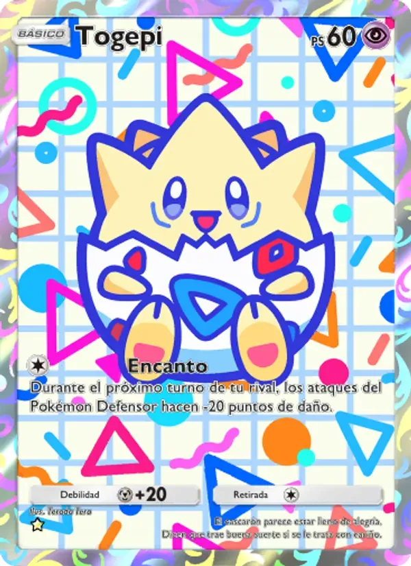 Togepi card in Spanish