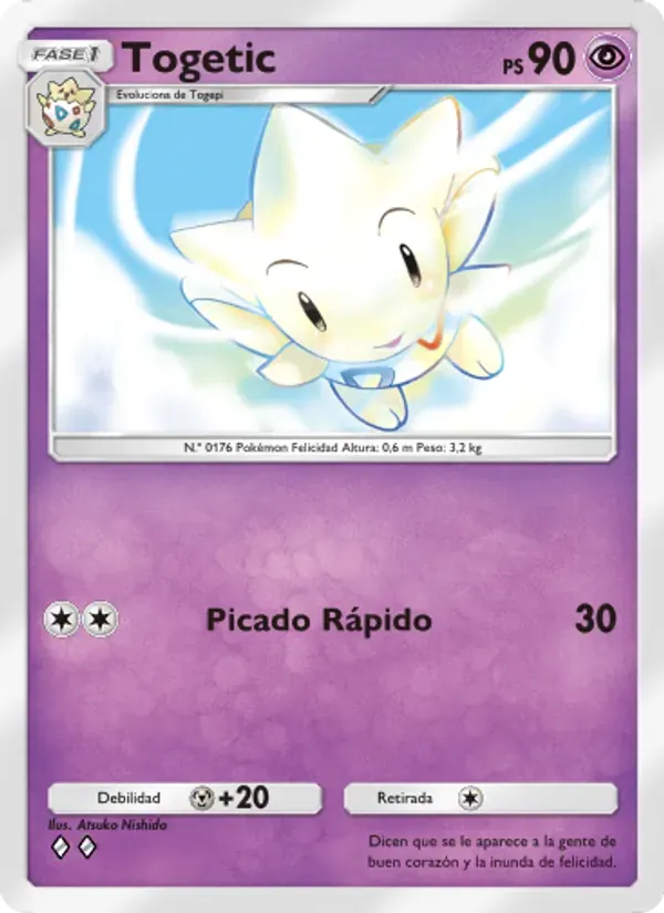 Togetic card in Spanish