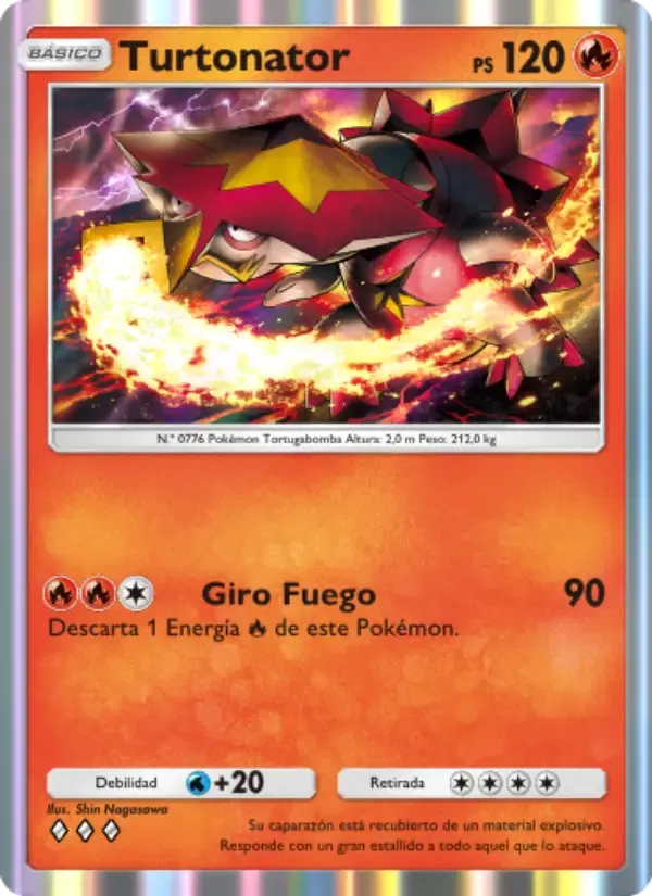 Turtonator card in Spanish