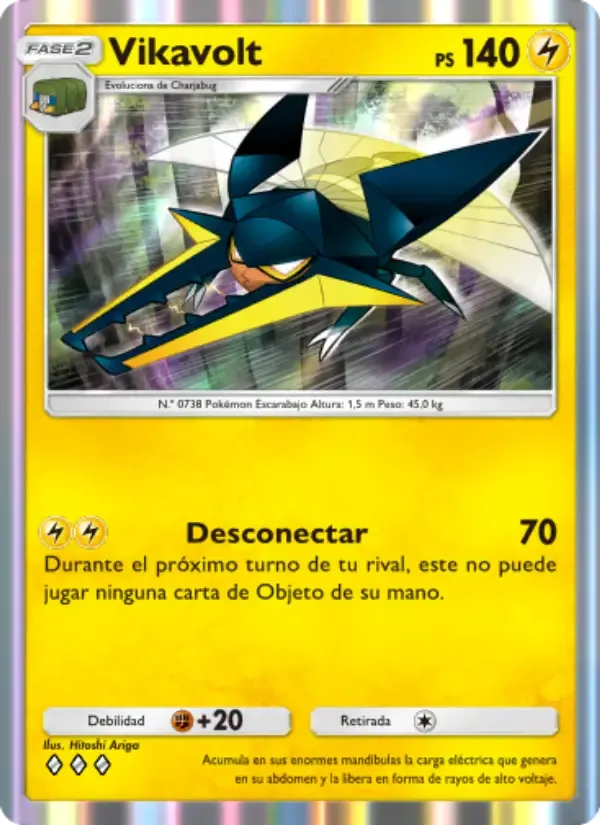 Vikavolt card in Spanish