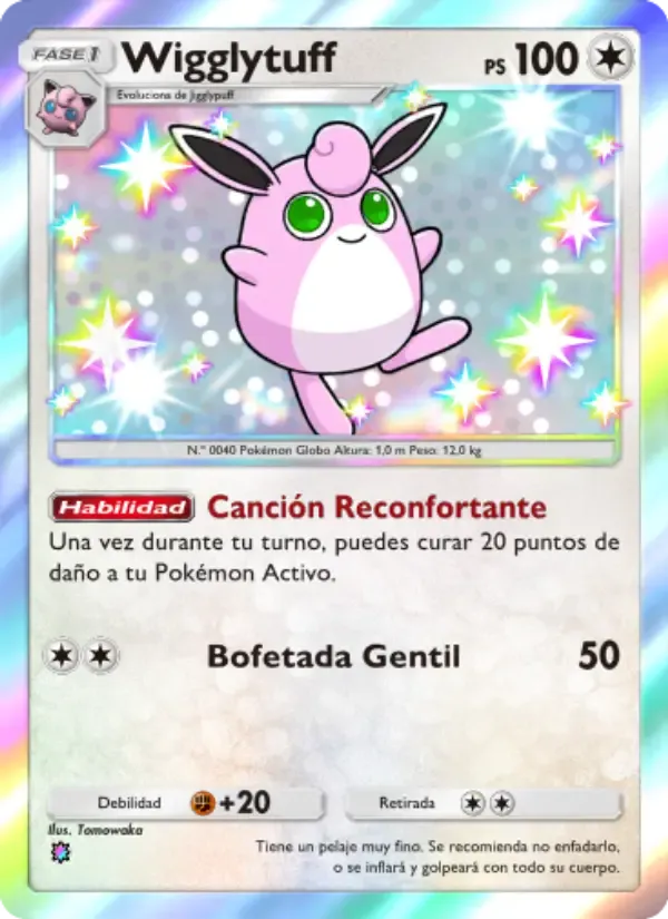Wigglytuff card in Spanish