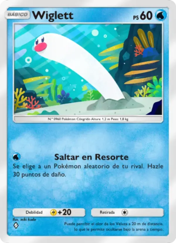 Wiglett card in Spanish