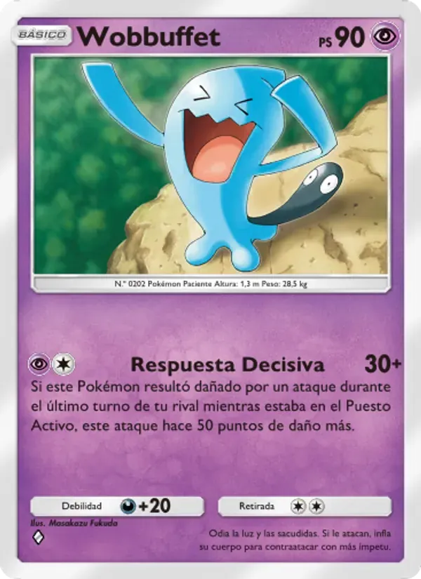 Wobbuffet card in Spanish