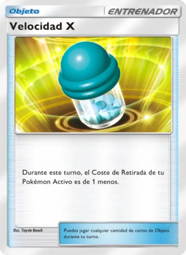 X Speed card in Spanish