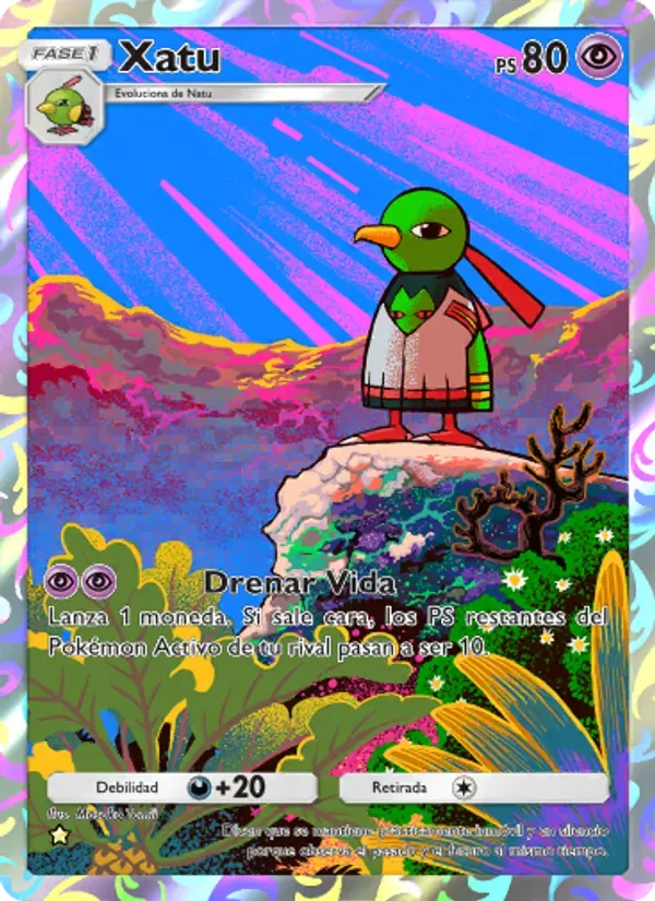 Xatu card in Spanish
