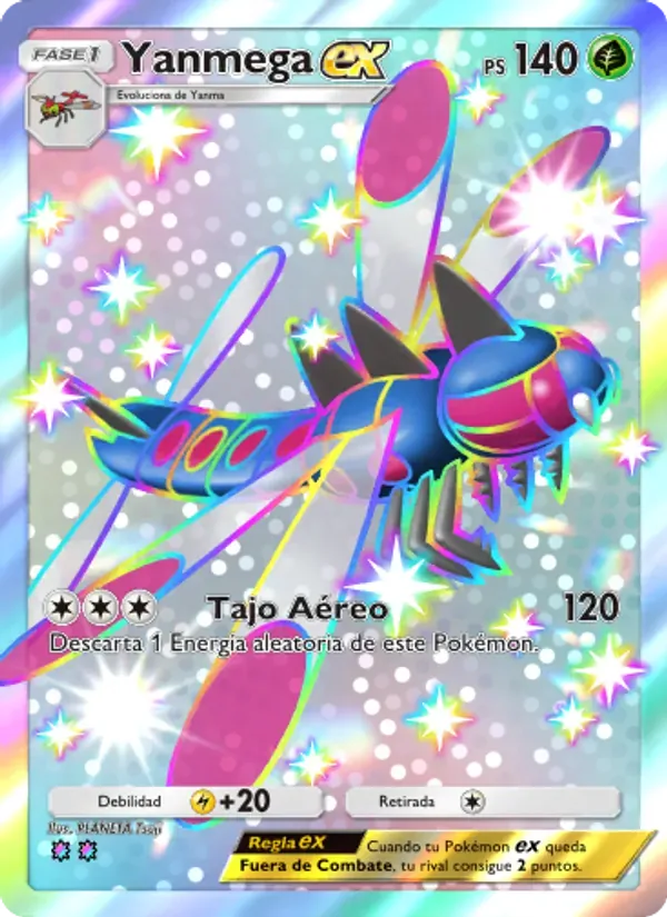 Yanmega ex card in Spanish