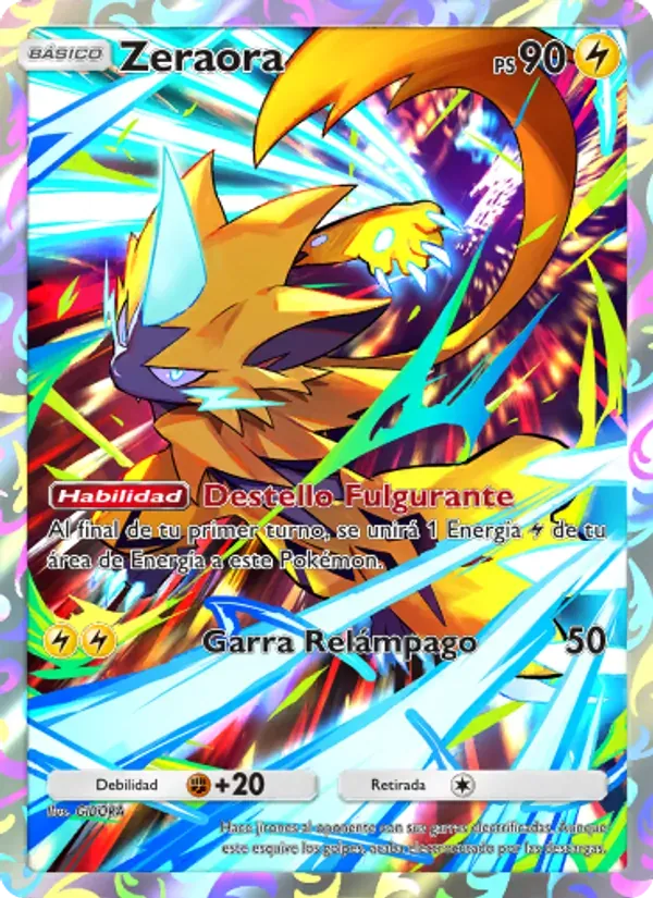 Zeraora card in Spanish