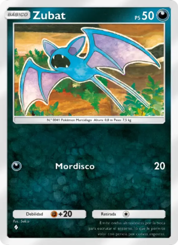 Zubat card in Spanish