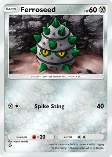Ferroseed (a3a-051) card in Pokémon TCG Pocket