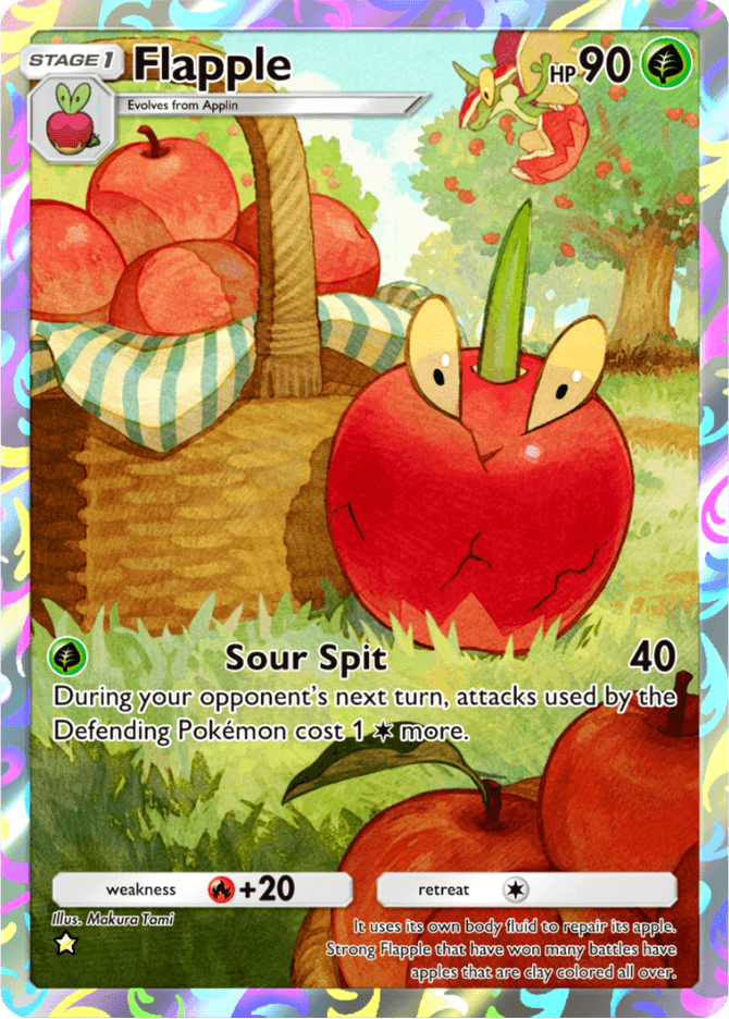 Flapple card by Makura Tami