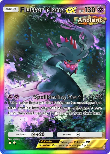 Flutter Mane ex (b3a-091) card in Pokémon TCG Pocket