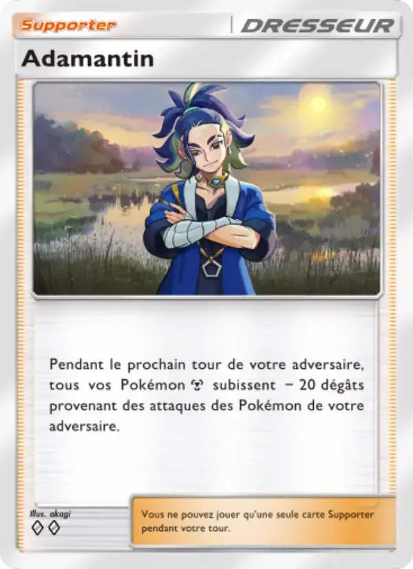 Adaman card in French