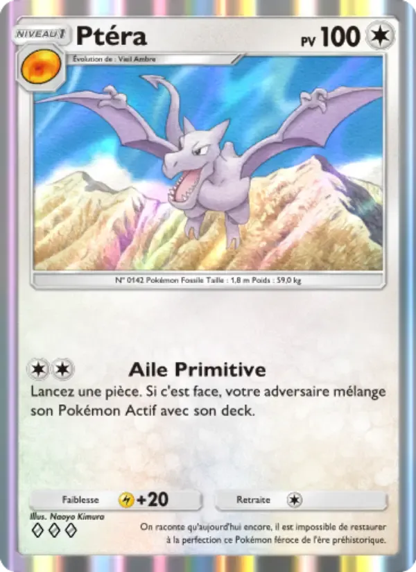 Aerodactyl card in French