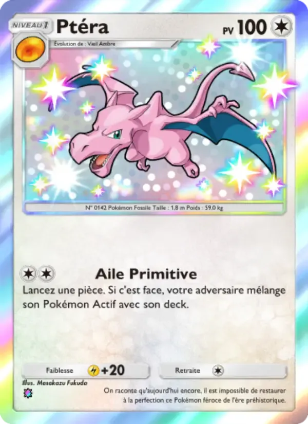 Aerodactyl card in French
