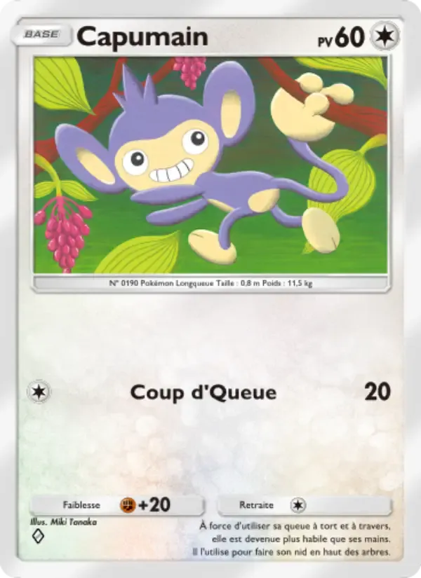Aipom card in French