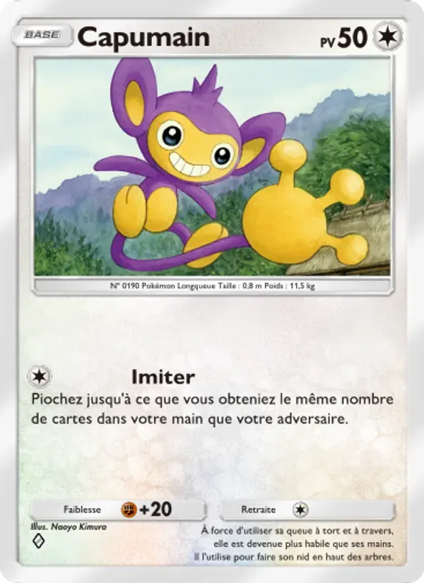 Aipom card in French