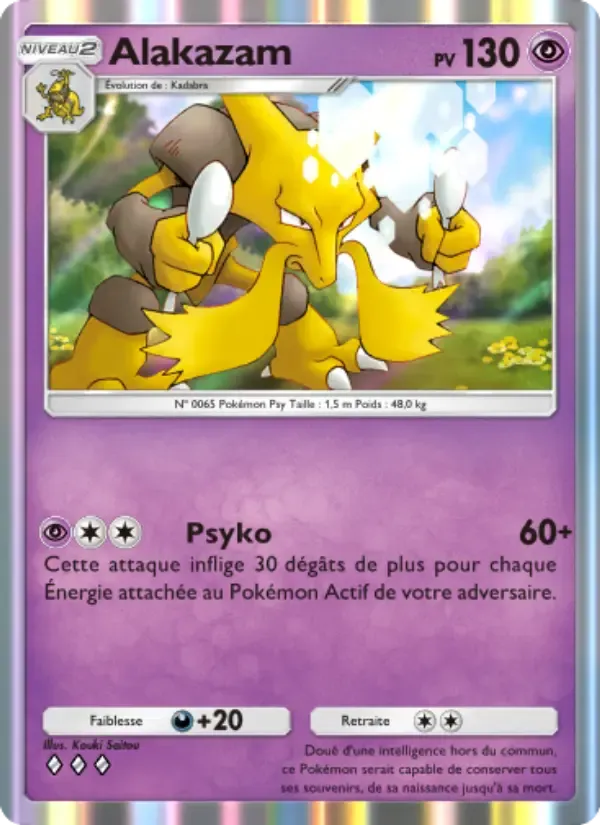 Alakazam card in French