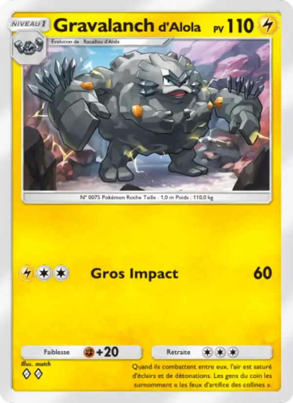 Alolan Graveler card in French