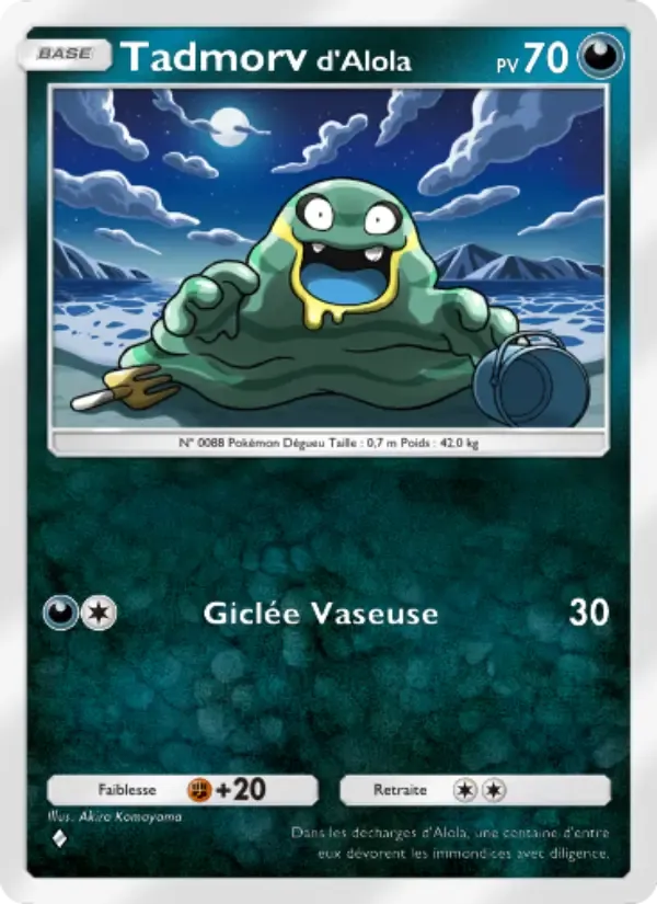 Alolan Grimer card in French