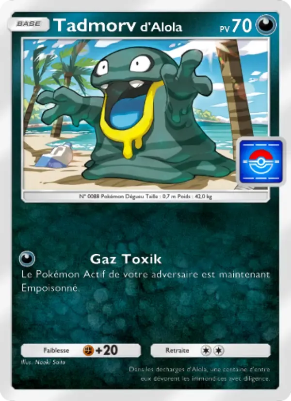 Alolan Grimer card in French