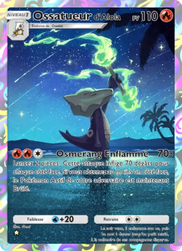 Alolan Marowak card in French