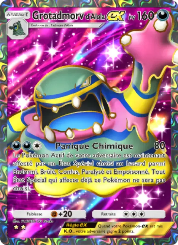 Alolan Muk ex card in French