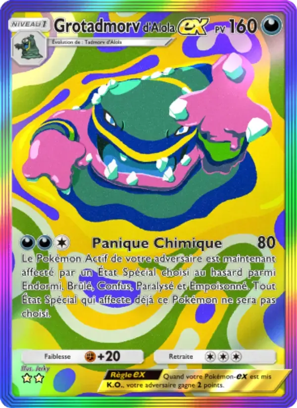 Alolan Muk ex-Karte auf Französisch