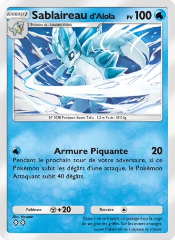 Alolan Sandslash card in French