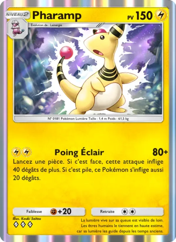Ampharos card in French