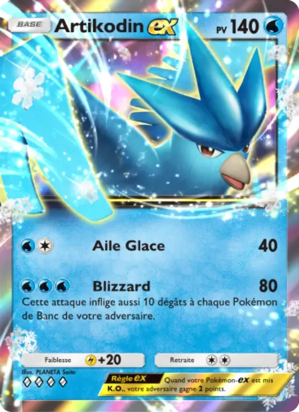 Articuno ex card in French