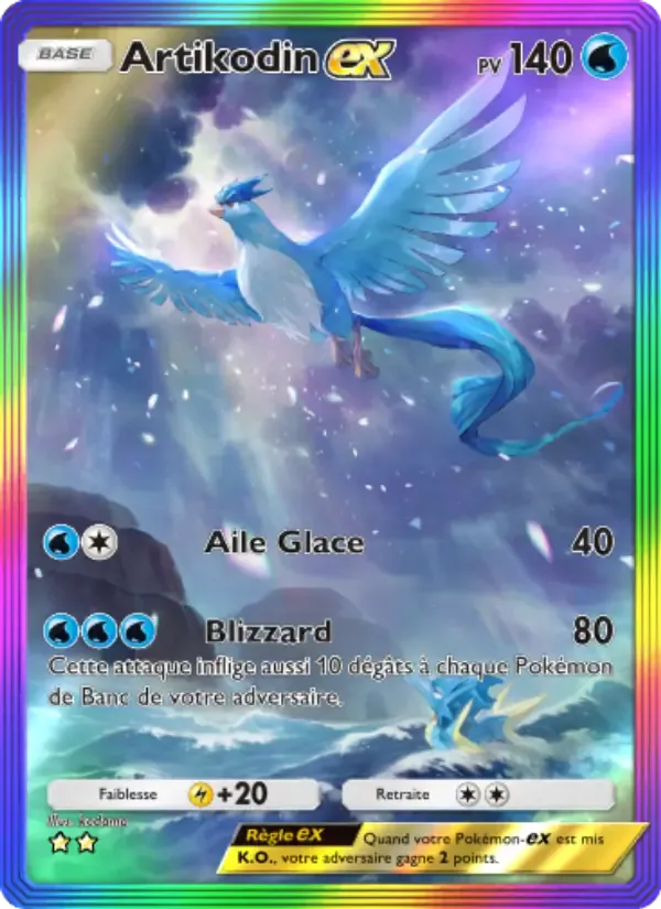 Articuno ex card in French