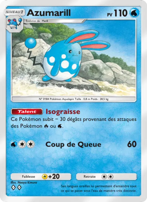 Azumarill card in French