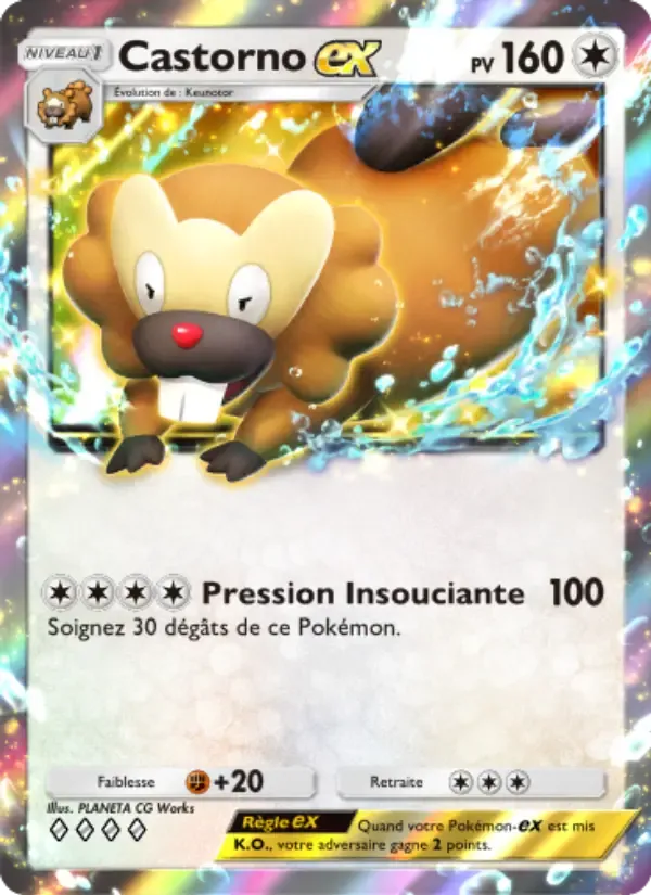 Bibarel ex card in French