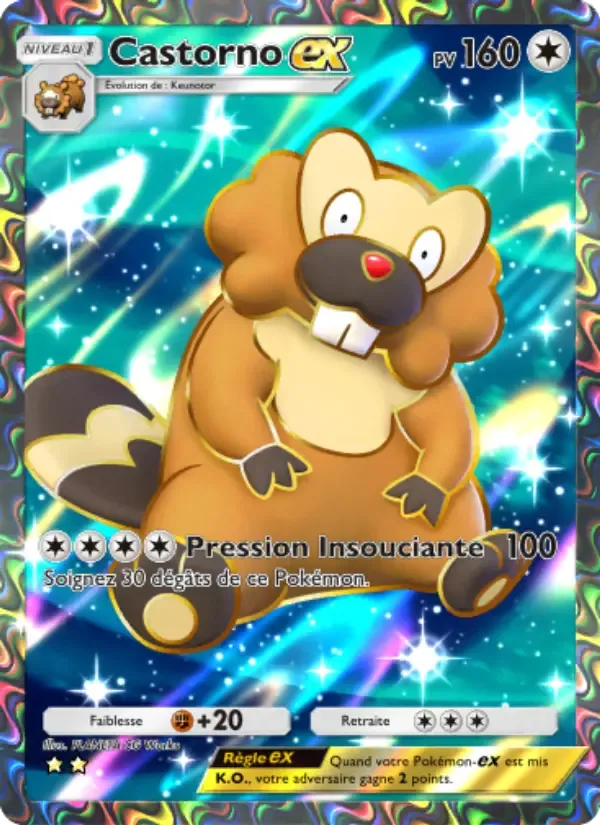 Bibarel ex card in French