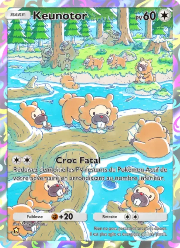 Bidoof card in French