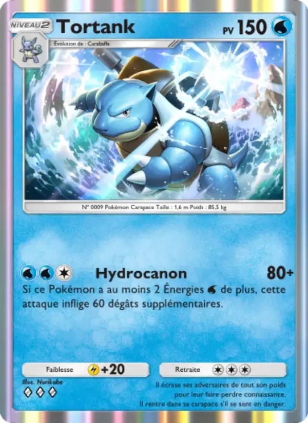 Kartu Blastoise dalam bahasa Prancis