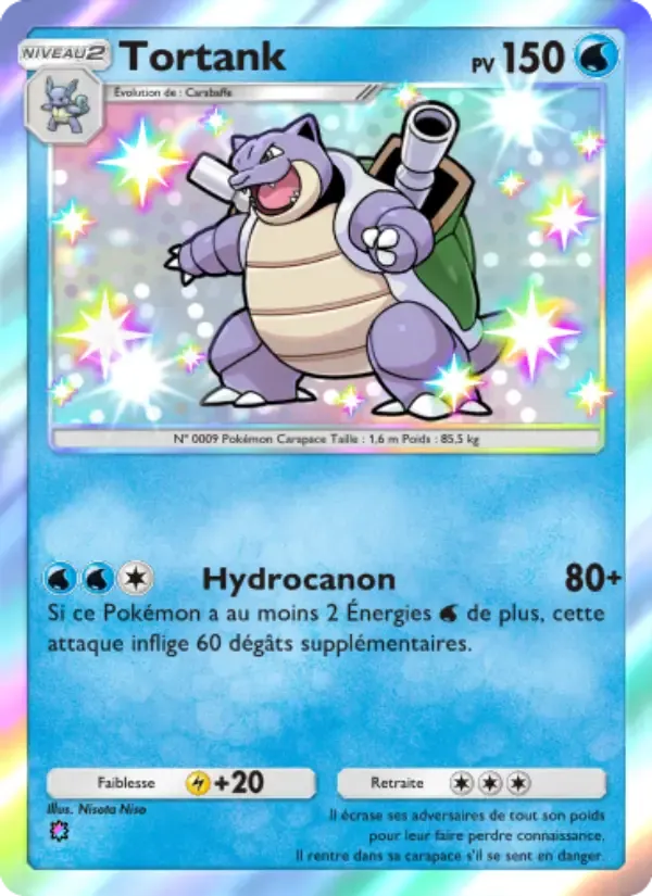 Thẻ Blastoise bằng Tiếng Pháp