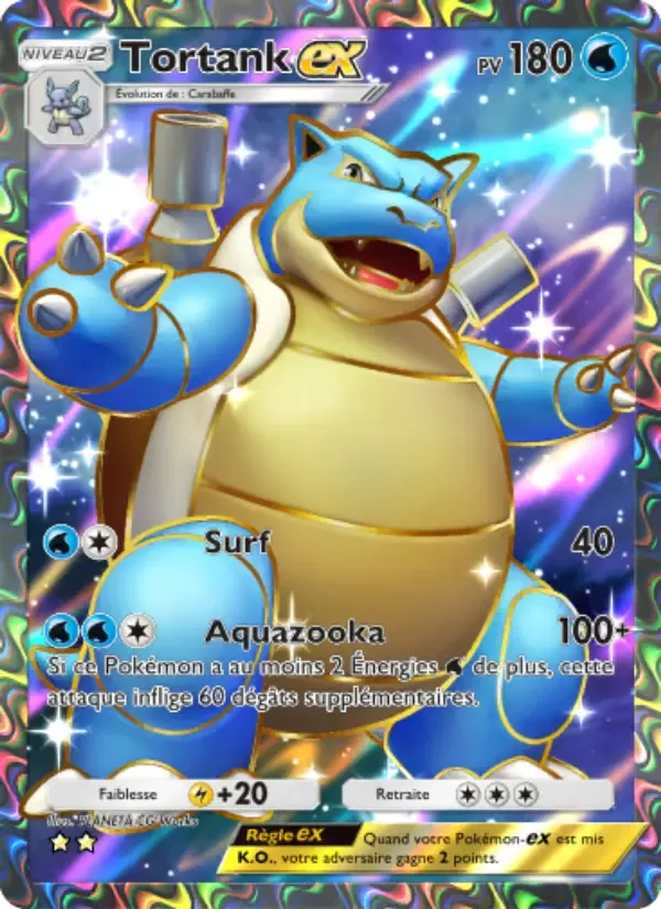Blastoise ex card in French